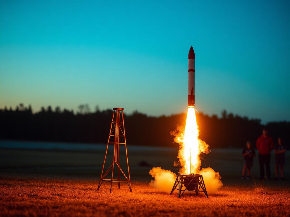 A launch range walkthrough with students at their stations before countdown
